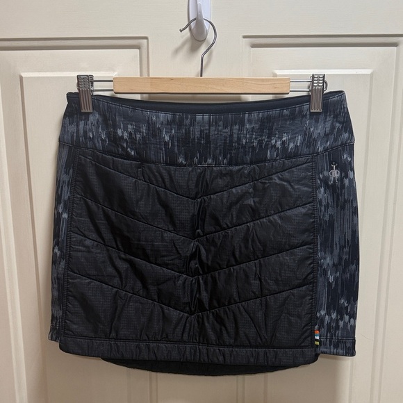 Smartwool Smartloft 60 quilted down ski skirt Black and Gray size M - Picture 1 of 7